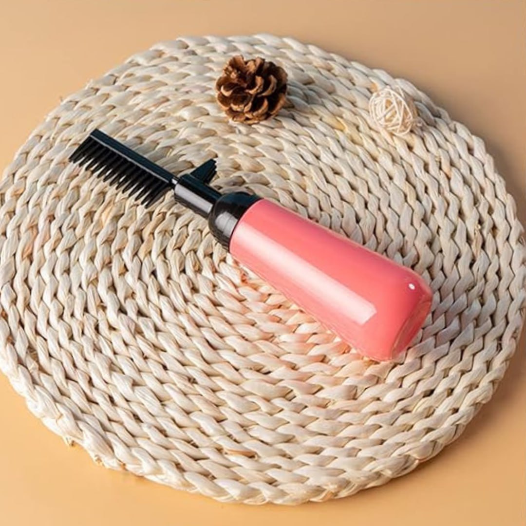 Spa Style Hair Color Bottle + Brush Comb