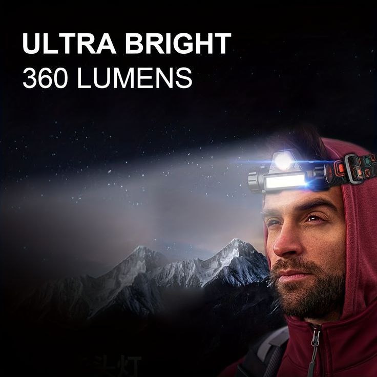 Waterproof Ultra Bright Head Torch Light