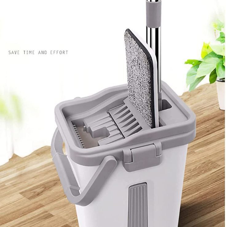 Hands-free Flat Mop + Large Bucket