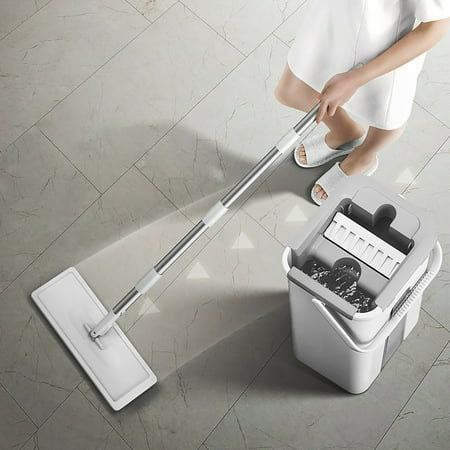 Hands-free Flat Mop + Large Bucket