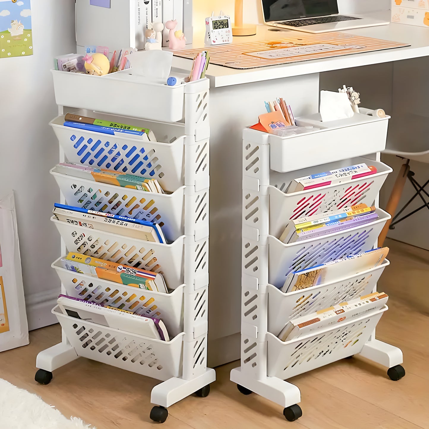 Moveble Bookcase Storage Organizer📚{Big Size}