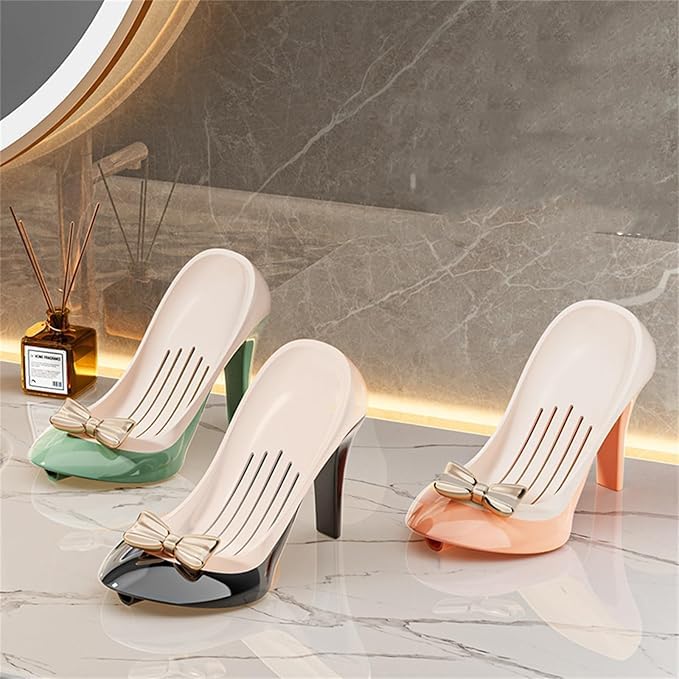 Self Draining High Heel Shaped Soap Dish👠(Pack Of 2)