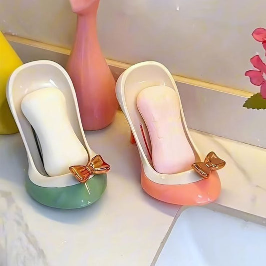 Self Draining High Heel Shaped Soap Dish👠(Pack Of 2)